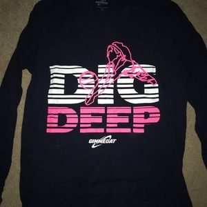 Gimmedat Navy Volleyball Long Sleeve